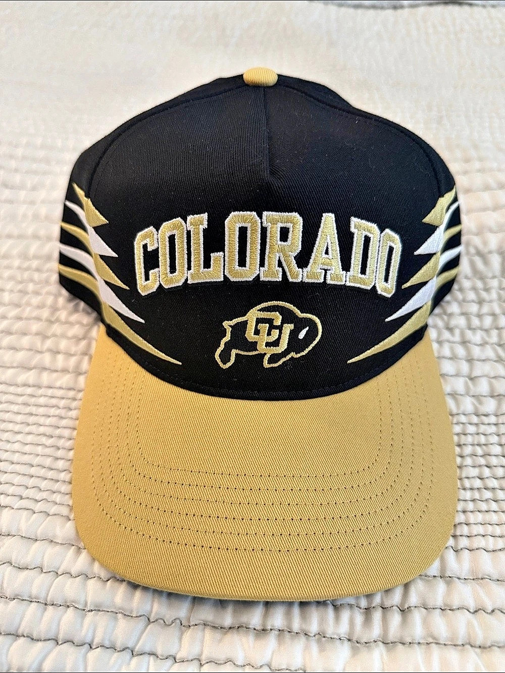 '47 Brand Colorado Buffaloes Trucker Snapback Hat Black & Gold Like New